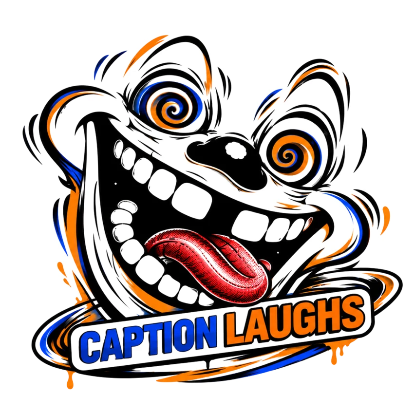 Caption Laughs laughing face logo